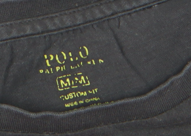 Ralph Lauren Men's Black Slim Fit Cotton T-Shirt M