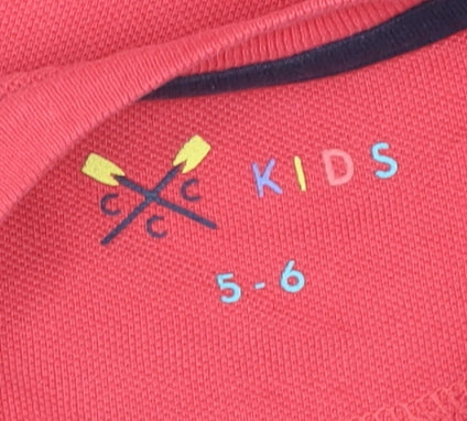 Additional view of Crew Clothing Red 5-6 Years Nautical Graphic Cotton T-Shirt