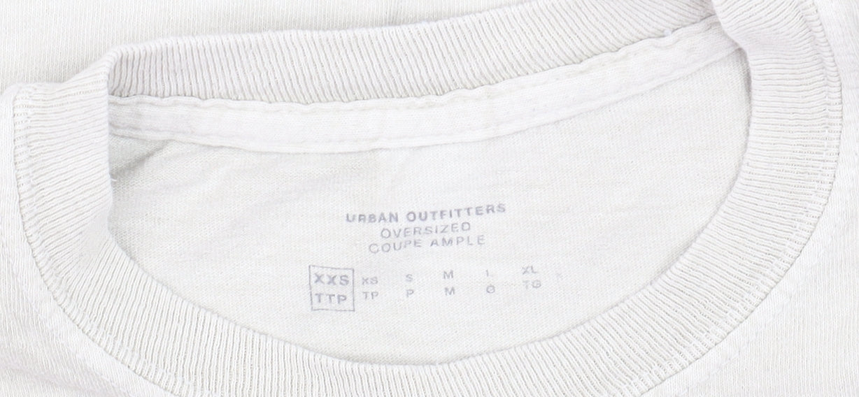 Urban Outfitters Men's Beige Tattoo Graphic Long Sleeve T-Shirt XXS