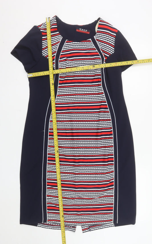 Christopher Wren Women’s Multicoloured Sheath Dress Size 14