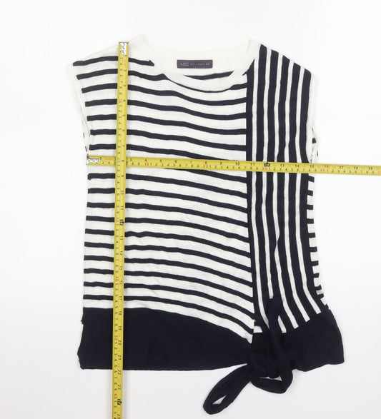 Marks and Spencer Womens Multicoloured Striped Knit Sleeveless Top Size 8
