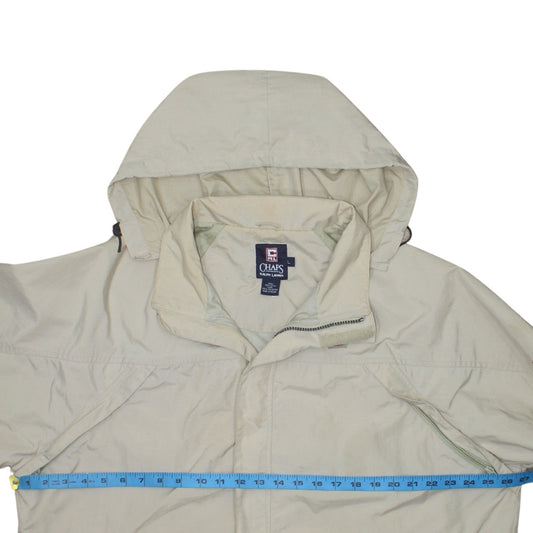 Chaps Ralph Lauren Men's Beige L Hooded Parka Jacket Nylon Lined