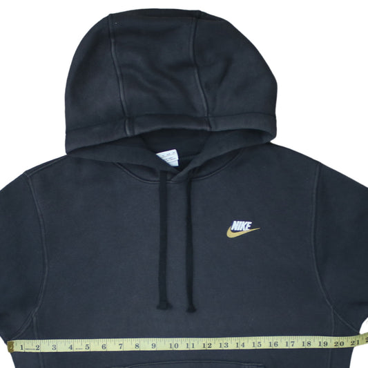 Nike Women Black XS Pullover Hoodie with Logo and Pockets