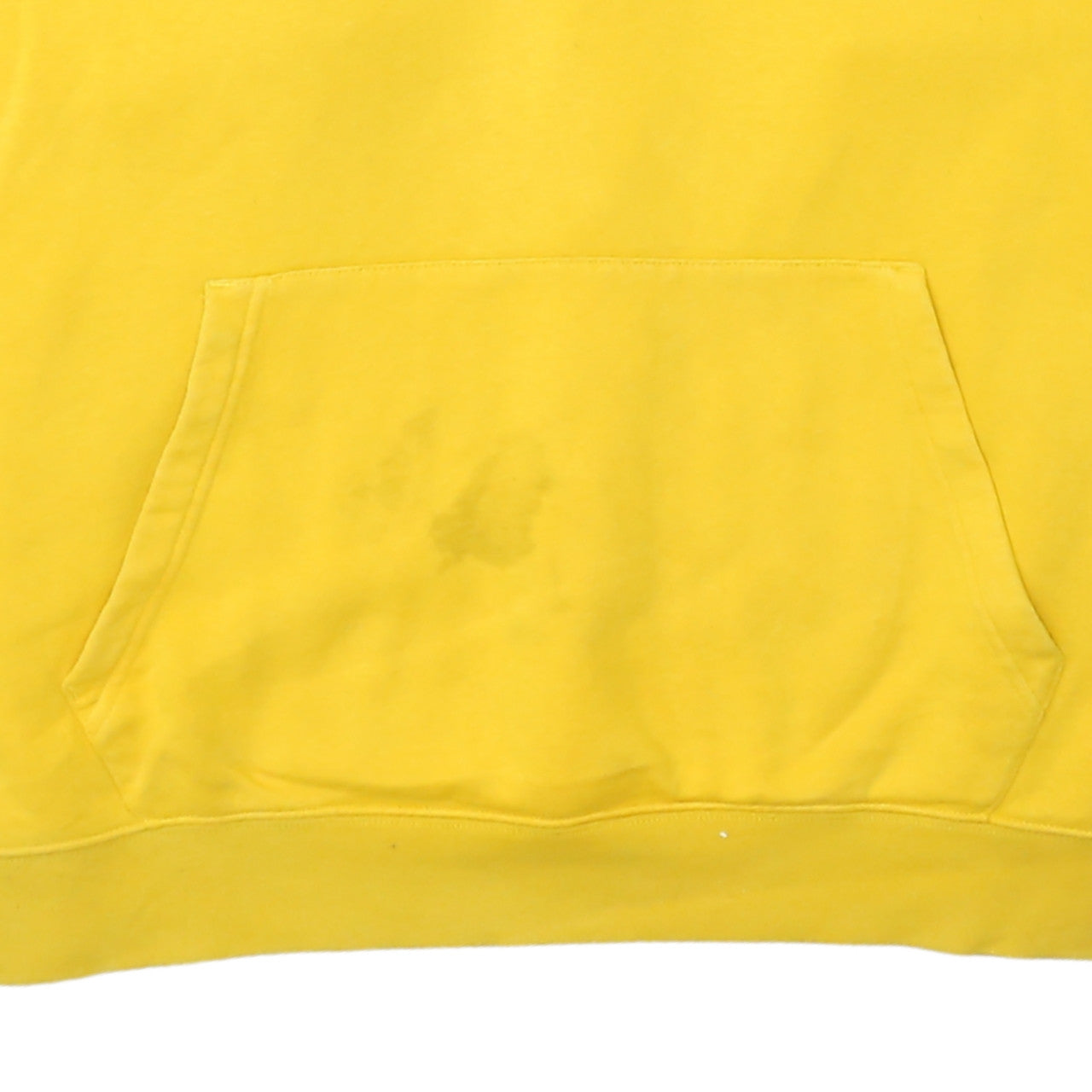 Nike Mens Yellow Pullover Hoodie XL Regular Fit Cotton Blend