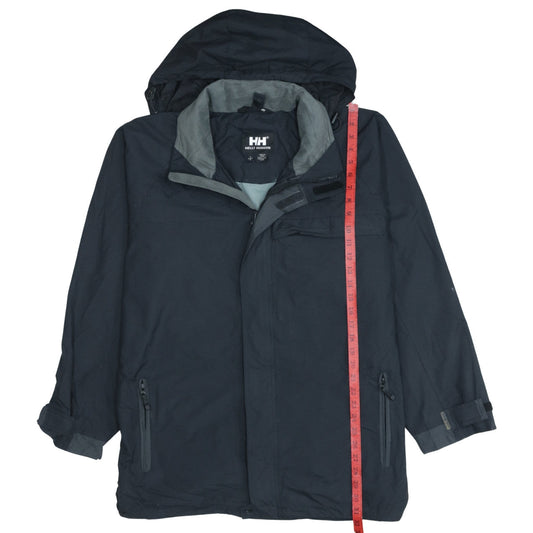 Helly Hansen Men's Black Waterproof Hooded Parka Jacket L