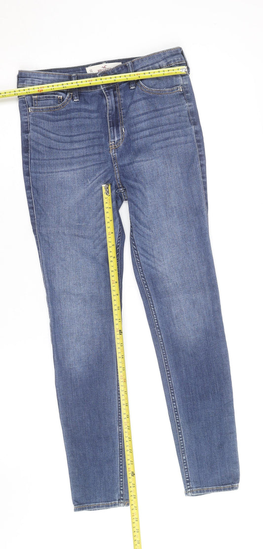 Hollister Women Blue High Rise Super Skinny Jeans Size 5 Slim