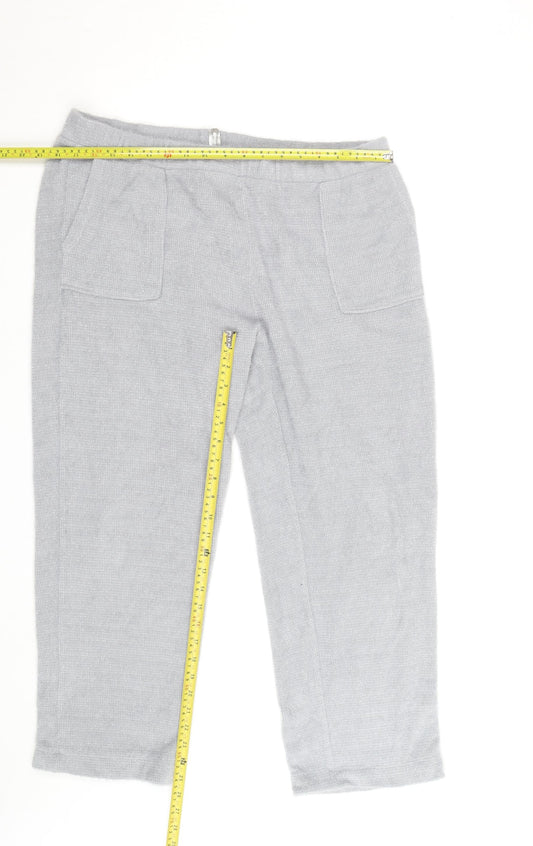 Marks and Spencer Womens Grey Knit Jogger Trousers Size L