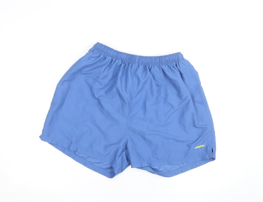 Additional front view of Dolphin Men's Blue 2XL Swim Shorts Elastic Waist Quick Dry