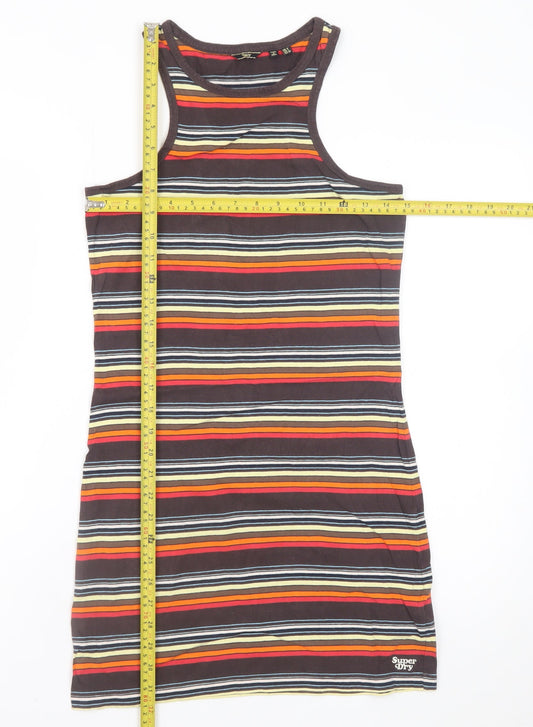 Superdry Women’s Multicoloured Striped Tank Dress Size 8