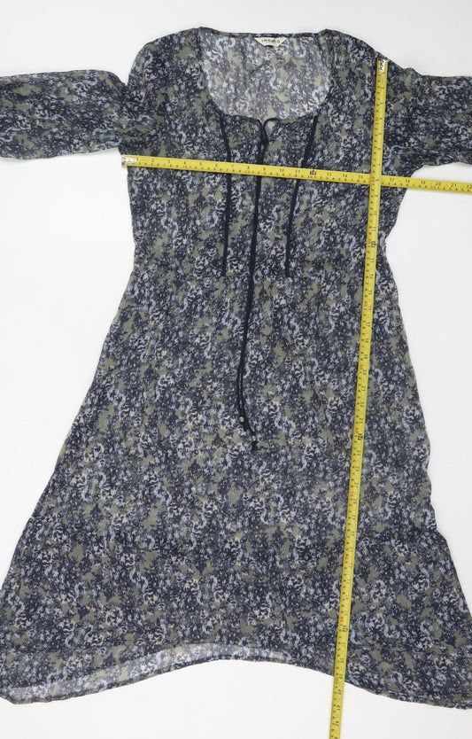 Marks and Spencer Women’s Multicoloured Floral A-Line Knee Length Dress Size 10