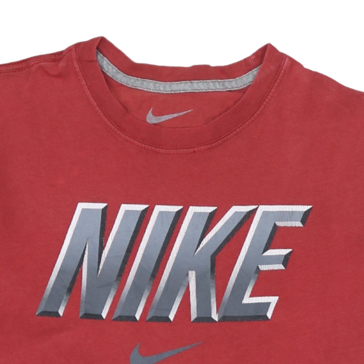 Additional view of Nike Teens Red Short Sleeve Crew Neck Graphic T-Shirt L