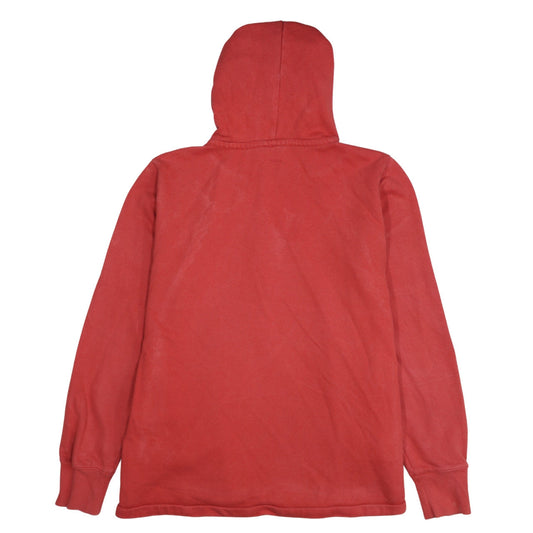Champion Womens Red XL 1/2 Zip Hoodie Cotton Blend Casual Wear