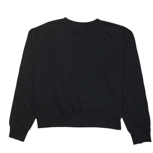 Champion Women’s Black Large Logo Tape Crew Neck Sweatshirt