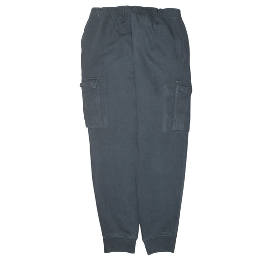 Nike Women's Black Jogger Cargo Sweatpants M Elastic Waist Fleece