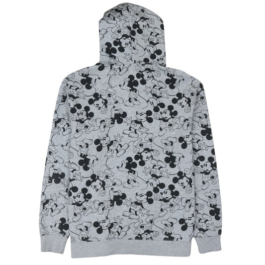 H&M Divided Disney Grey Mickey Mouse Hoodie Womens XL Pullover Fleece