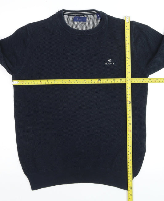 Mens UK Size M GANT Blue Pullover Jumper