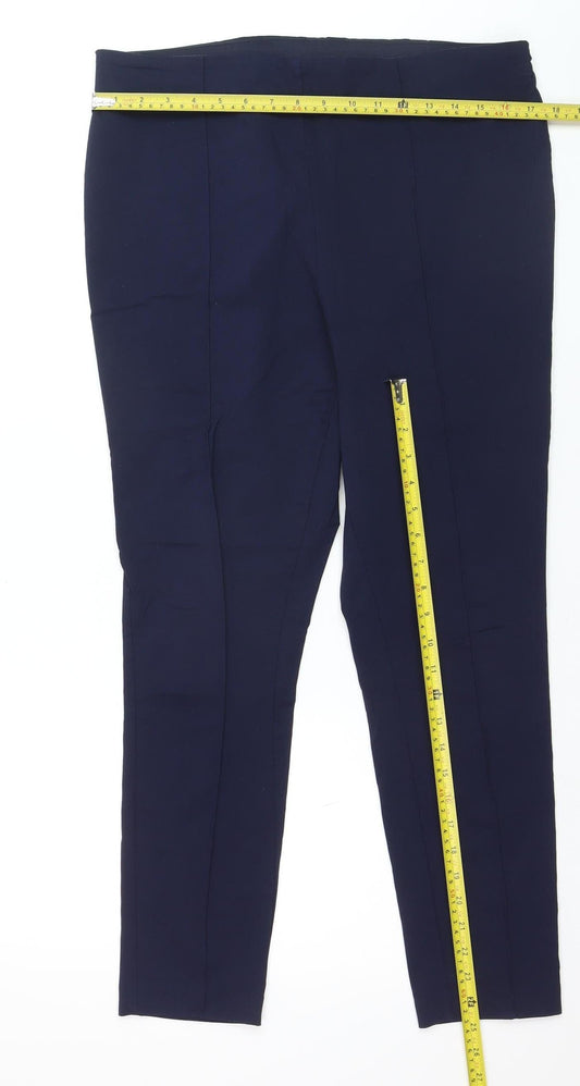 F&F Women Navy Blue Size 18 Skinny Leg Stretch Trousers