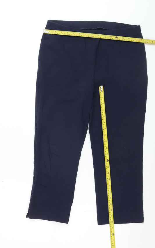 Dunnes Stores Women's Blue Size 14 Capri Stretch Leggings