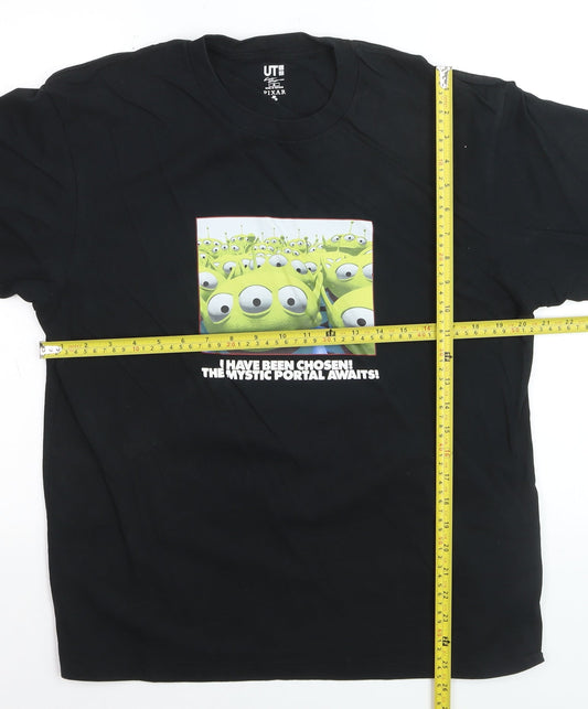 Uniqlo Pixar Alien Black Men's Medium Graphic T-Shirt