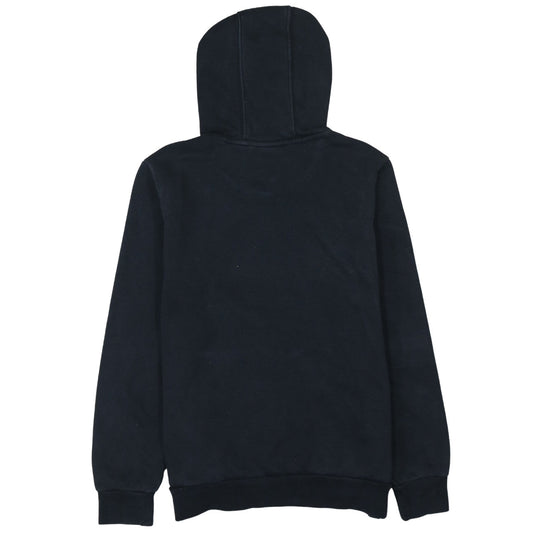 Adidas Boys Black Pullover Hoodie Size 13-14 Years Logo Cotton Blend