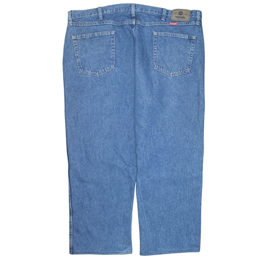 Wrangler Men's Blue 36x32 Straight Leg Denim Jeans