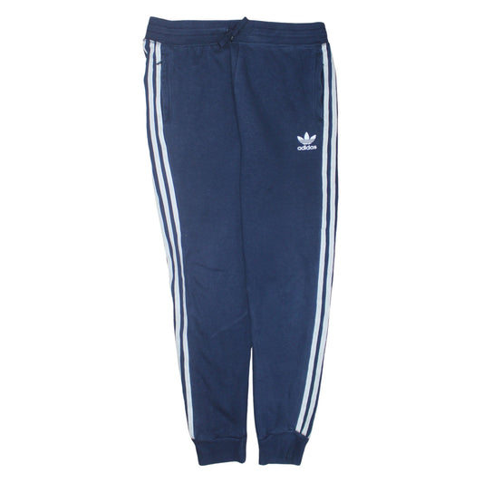 Adidas Boys Blue 13-14 Years Jogger Trousers with Side Stripes