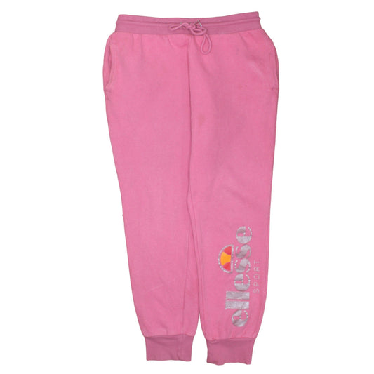 Ellesse Womens Pink Jogger Sweatpants Size 14 Cotton Blend