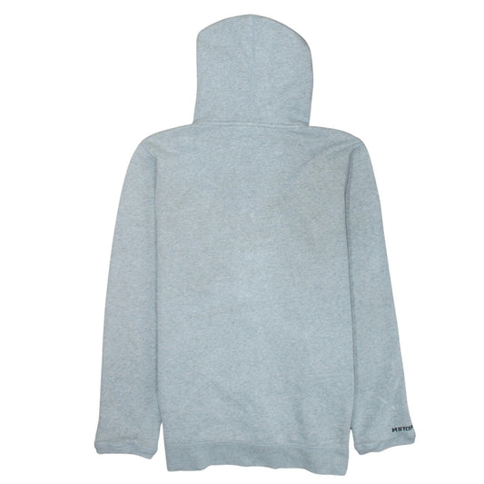 Under Armour Men's Grey Full Zip Hoodie Size L Fleece Cotton