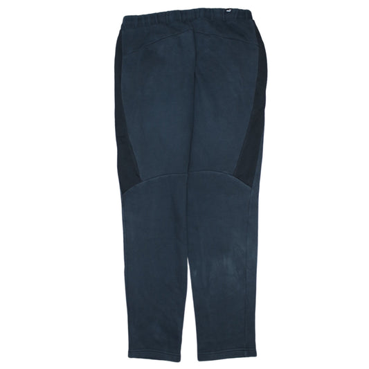 Puma Mens Black Fleece Jogger Sweatpants Size M Elastic Waist Tapered