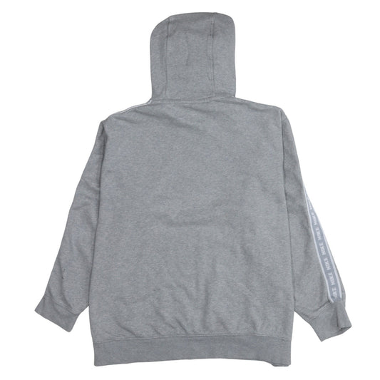 Nike Men's Grey XL Pullover Hoodie with Logo and Pockets