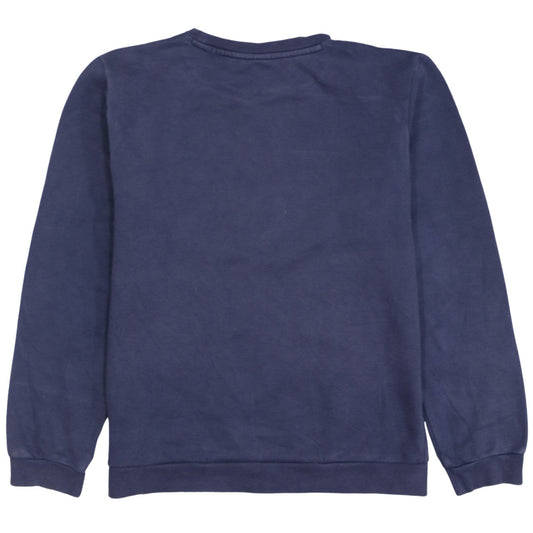 Puma Boys Navy Blue Logo Sweatshirt 15-16 Years Cotton Crew Neck