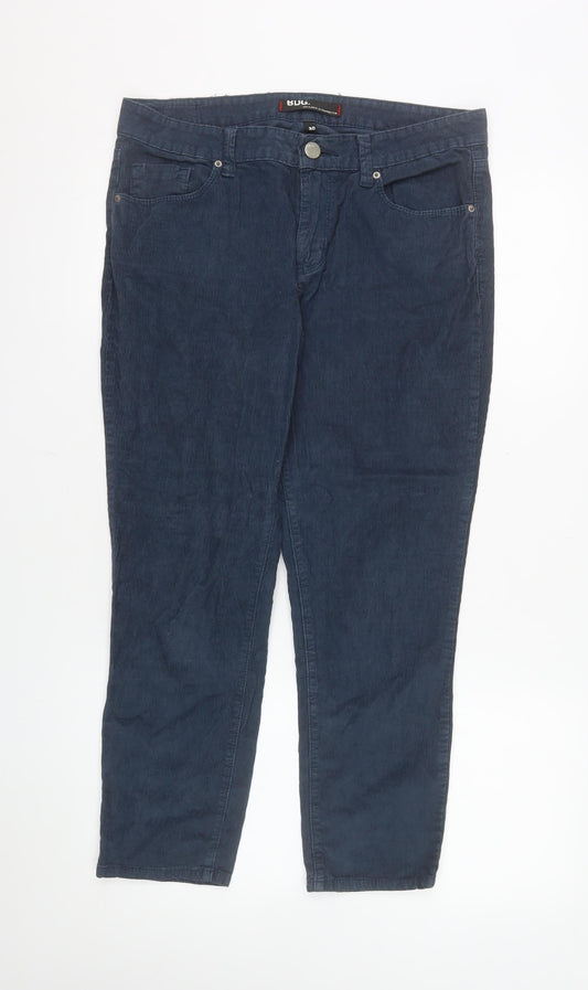 BDG Boys Blue Corduroy Slim Chino Trousers Size 30