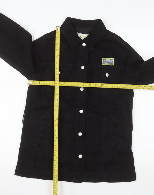 Band of Gypsies Women's Black Cotton Button Jacket Size 6