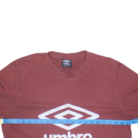 Umbro Men's Red XL Graphic Logo Sports Cotton T-Shirt
