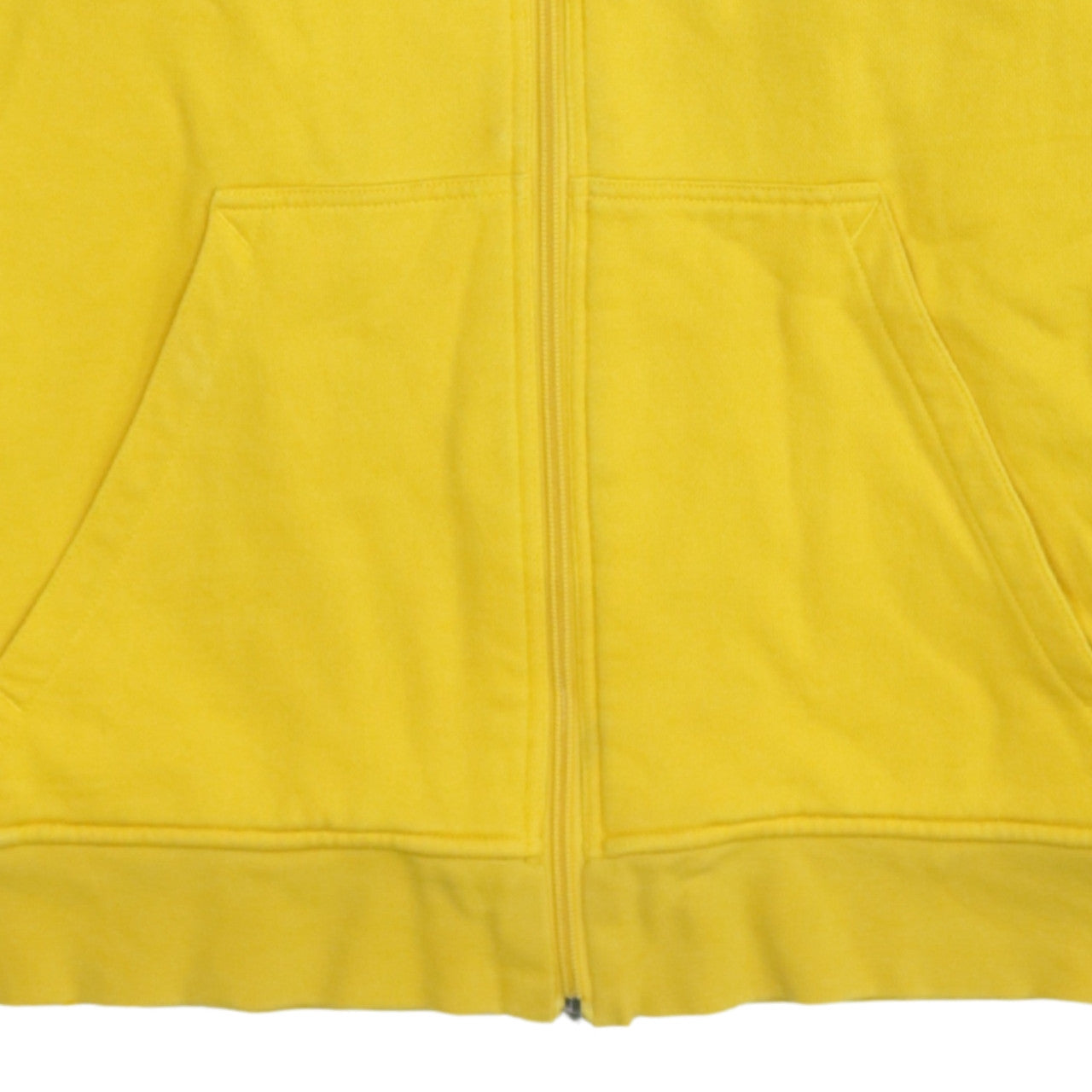 Additional view of Puma Men's Yellow Full Zip Hoodie S Sports Logo Sweatshirt