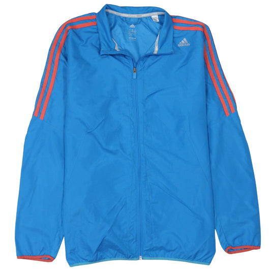 Additional front view of Adidas Women Blue XL Windbreaker Running Jacket ClimaProof Zip Lightweight