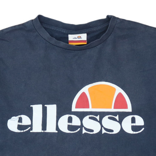 Additional view of Ellesse Men's Blue XS Logo Graphic Cotton Crew Neck T-Shirt