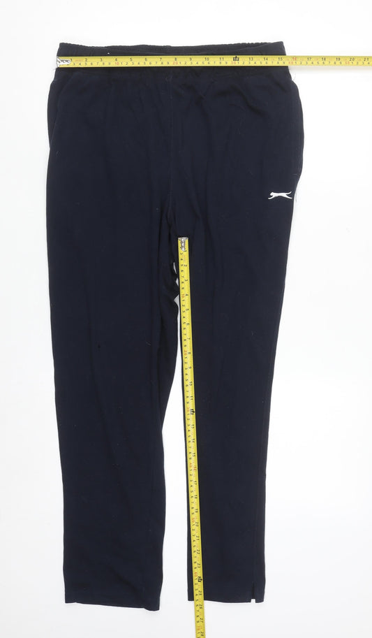 Slazenger Men's Black L Sweatpants Comfort Fit Trousers
