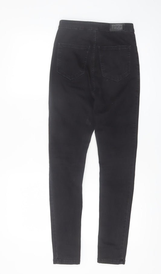 Poco by Pippa Women's Black Size 8S High Rise Skinny Jeans