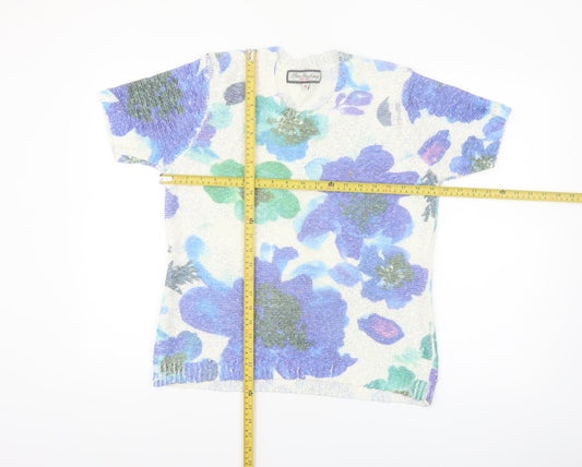 Paco Boutique Women’s Multicoloured Floral Knit Top Size 14