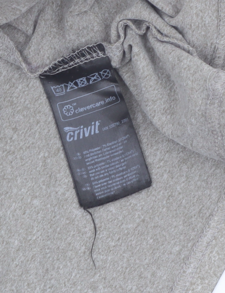 Additional view of Crivit boys’ grey 1/4 zip long sleeve activewear top 13-14 years