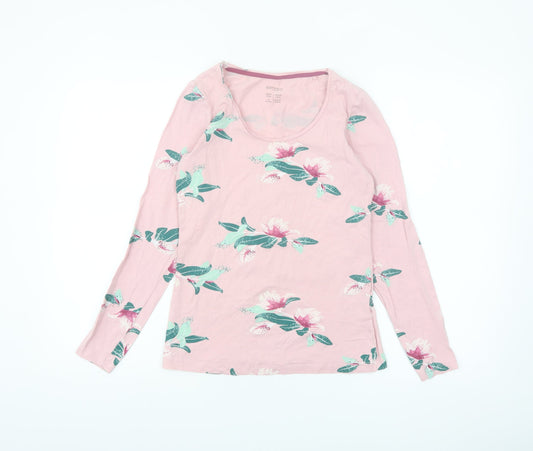 Esmara Womens Pink Floral Long Sleeve T-Shirt Size S 8/10