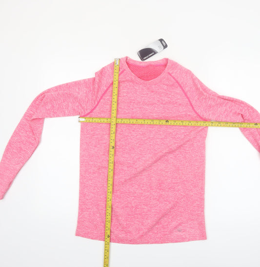Dunnes Stores Womens Bright Pink Long Sleeve Active T-Shirt Size M
