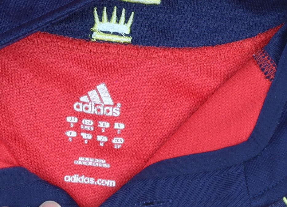 Adidas Men’s Red Munster Rugby Short Sleeve Jersey T-Shirt Size S