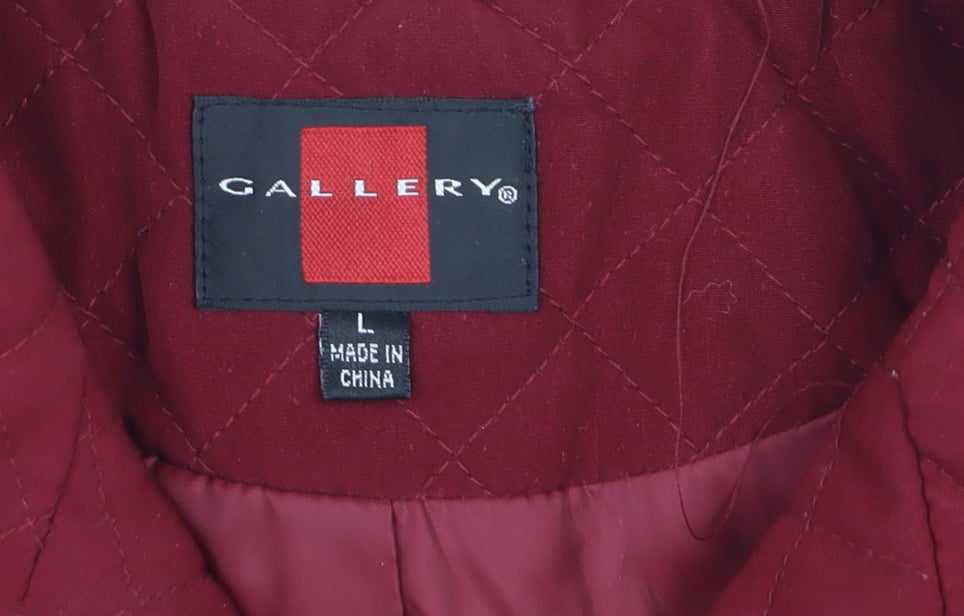 Additional view of Gallery Women Red Quilted Padded Waistcoat Gilet L