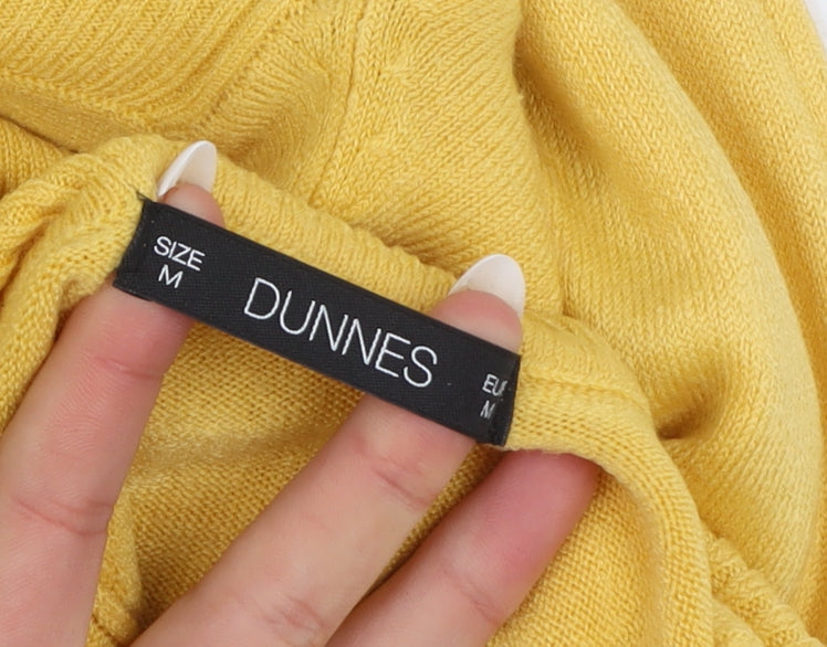 Additional view of Dunnes Women’s Yellow Roll Neck Acrylic Jumper, size M