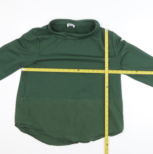 Gallery Women’s Green Cowl Neck Pullover Jumper Size 14