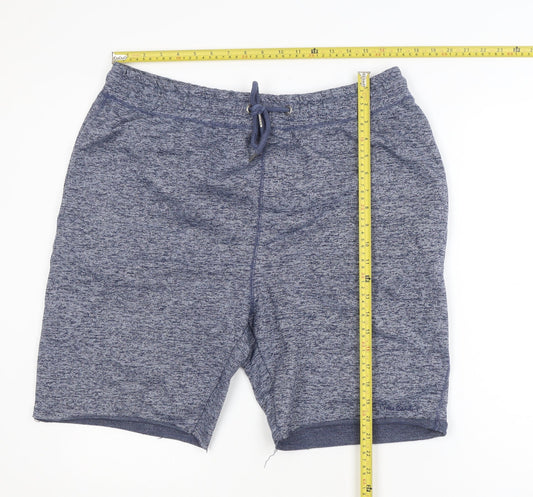 Pierre Cardin Men’s Blue 2XL Sweat Shorts with Drawstring Waist