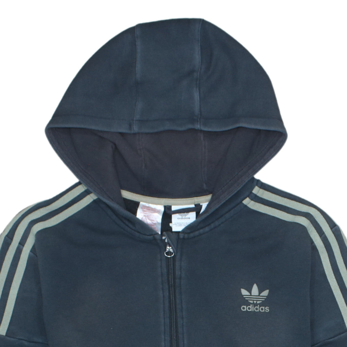 Additional view of Adidas boys’ black full zip hoodie xl 15-16y hooded sweatshirt