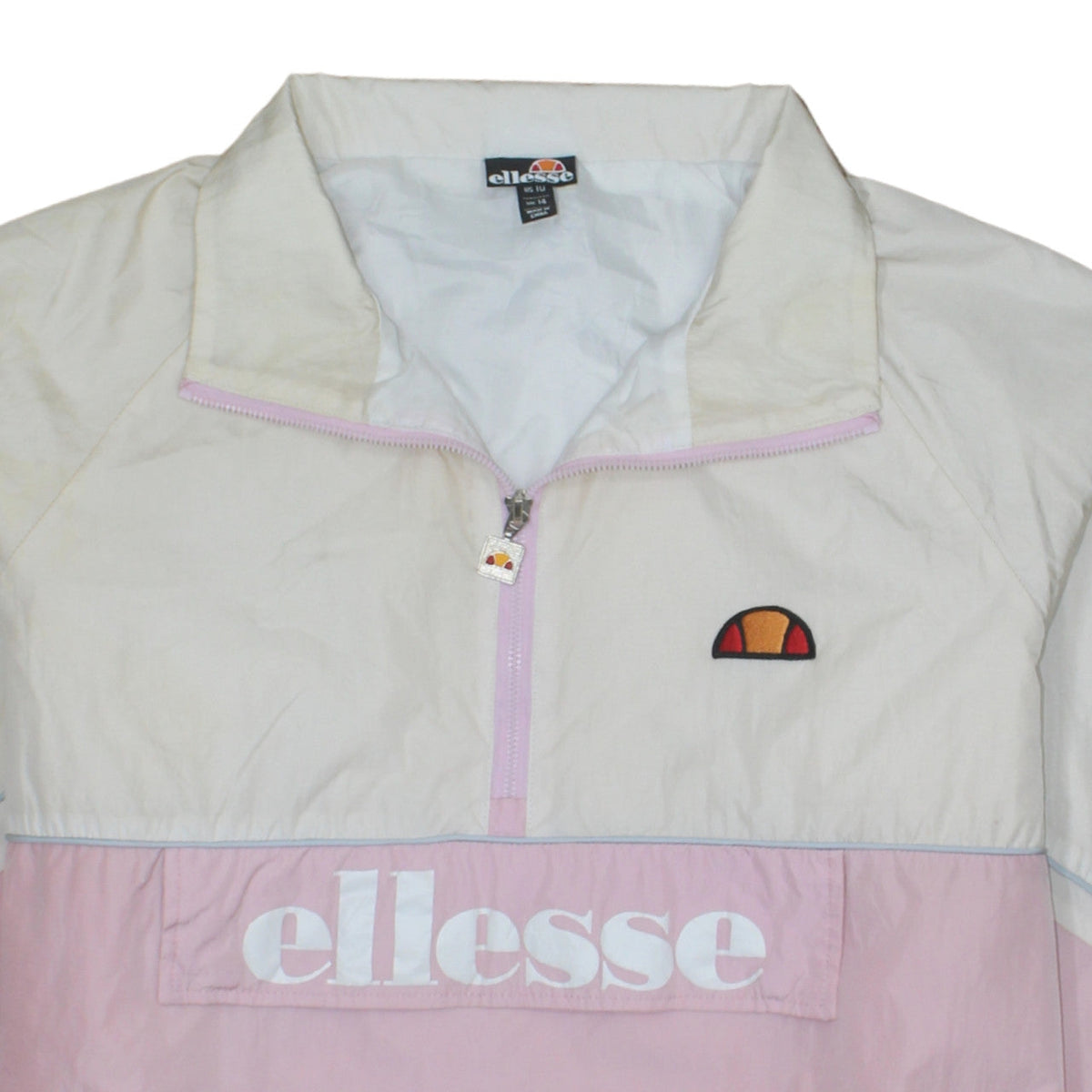 Additional view of Ellesse Women's Pink Windbreaker Jacket, size 14, Lightweight Logo